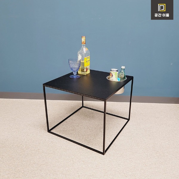 모던 슬림 홈파티 테이블 500 | 거실 쇼파 사이드테이블 철제 디자인테이블 티테이블 침실협탁